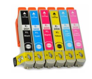 24XLepson CR LOT*6, jet d'encre, T2438 SERIE ELEPHANT