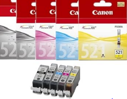 520-521 canon compatible XL PACK 4 COULEURS