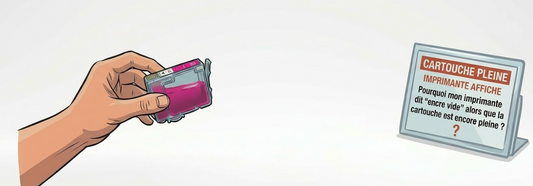 Pourquoi mon imprimante dit "encre vide" alors que la cartouche est encore pleine ?