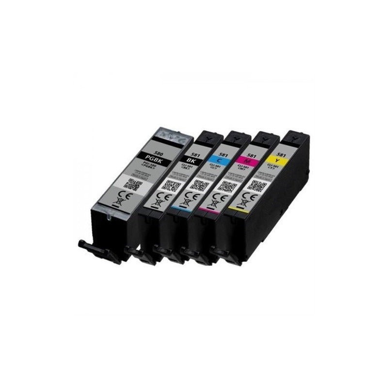580 581 CANON COMPATIBLE PACK NOIR ET COULEUR NO NAME