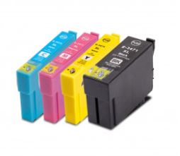 34XLEpson CR lot*4, jet d'encre, T3476 SERIE "BALLE DE GOLF"