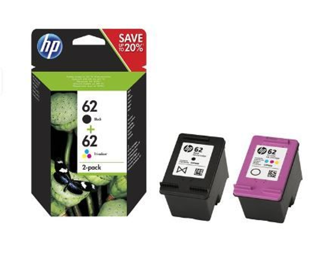 62 HP NOIRE ET COULEUR  (PACK) ORIGINALE