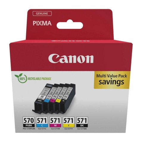 570 571 CANON ORIGINALE PACK NOIRE ET COULEUR