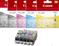 520-521 canon compatible XL PACK 4 COULEURS