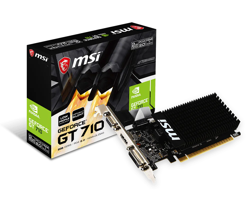 MSI NVIDIA GeForce GT 710 - 2 Go DDR3